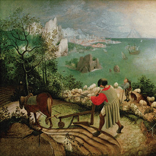 پیتر بروگل سقوط ایکاروس Pieter Bruegel fall of icarus