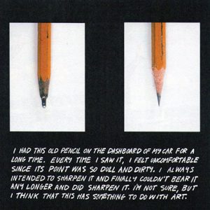 هنر مفهومی/جان بالدساری داستان مداد John Baldessari Pencil Story / فصلنامه 61