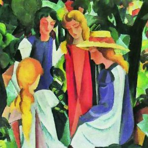 آگوست ماکه چهار دختر august macke\