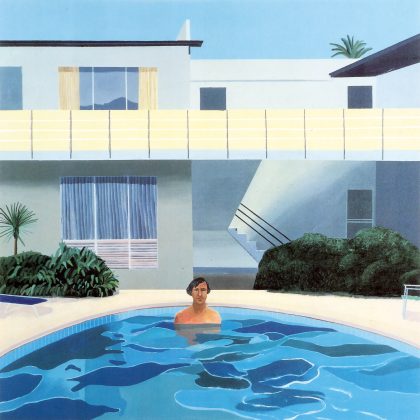 دیوید هاکنی پرتره‌ی نیک وایلدر david hockney