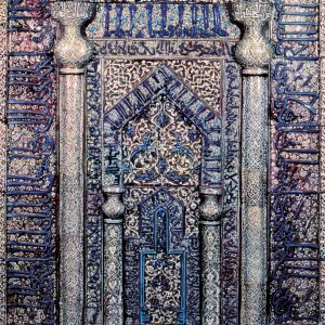 الحسن ابن عربشاه محراب مسجد میرعماد در کاشان موزهی برلین ۶۲۳ ه.ق