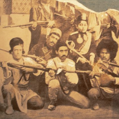 عکسی از دوره قاجار از تفنگ‌داران