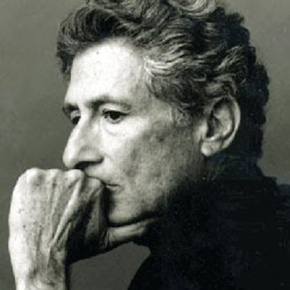 عکسی از ادوارد سعید، روشنفکر فلسطینی.