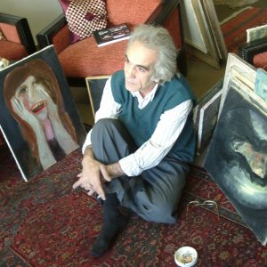 عکسی از حسینعلی ذابحی نقاش نوگرای ایرانی