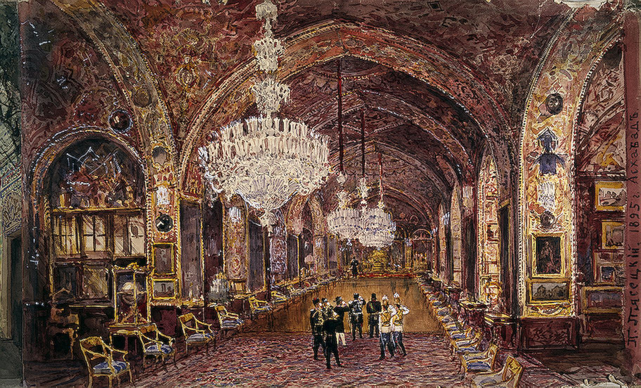 Panorama of Persia, Pavel Yakovlevich Pyasetsky, پاول یاکولویچ پیاستسکی iran-russia iran landscape