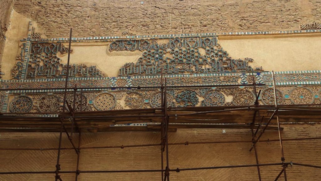 نمای روبروی مسجد ملک زوزن، ۶۱۵ ه.ق، عهد خوارزمشاهی