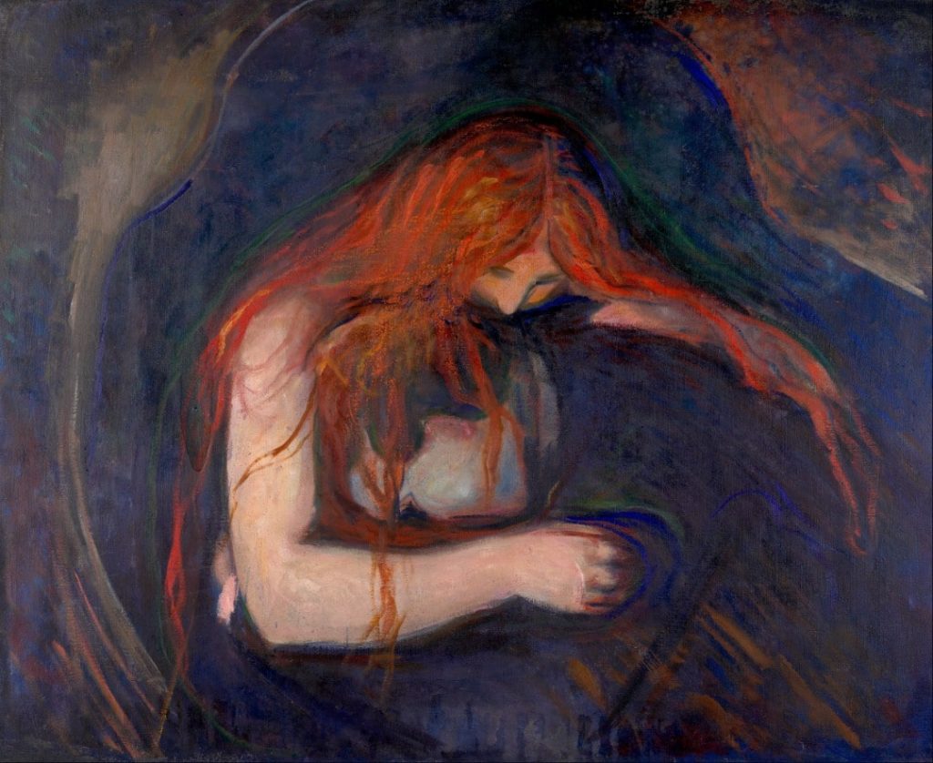 edvard munch, vampire