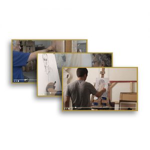 تصاویر ورکشاپ‌ نقاشی، رسول اکبرلو، امین نورانی و شهلا حسینی