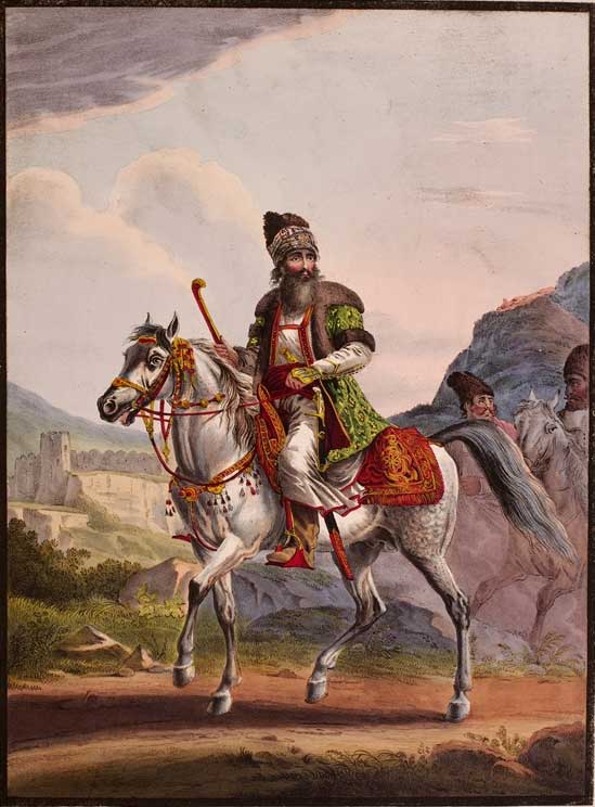 الکساندر اورلوفسکی، حاج میرزا اسماعیل، حکمران قاجار در خانات ایروان، ۱۸۱۹، رنگ روغن