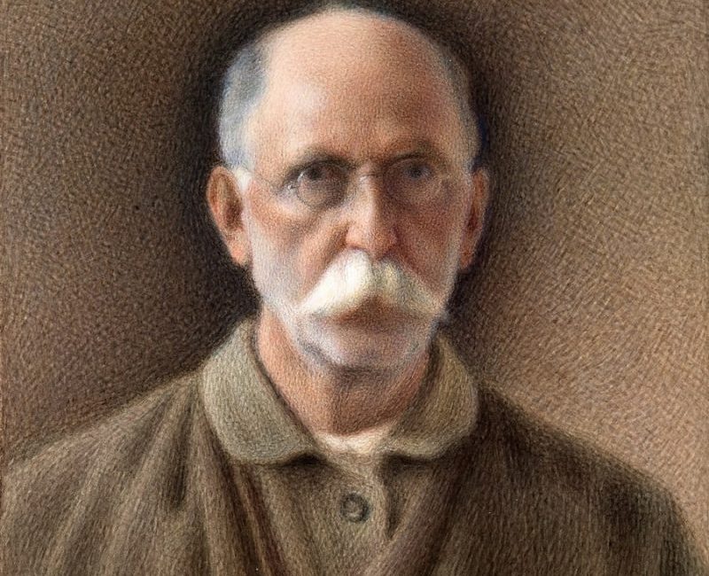 خودنگاره-اثر-کمال-الملک-آبرنگ-۱۳۳۶--