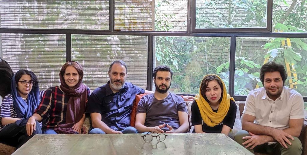 نیمه اول سال ۱۴۰۱. از راست به چپ: مسلم خضری، سحر عابدینی، علیرضا رضاییاقدم، ایمان افسریان، فروغ خبیری و فرنوش جندقیان