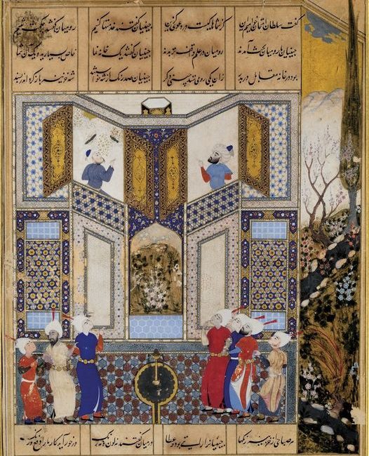 مثنوی معنوی، رقابت نقاشان چینی و رومی، تبریز، 1550، دوره صفوی