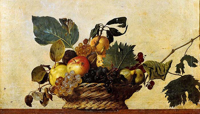 Basket of Fruit, Caravaggio, 1599