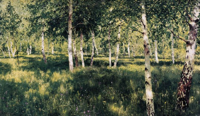 Birch Grove Birch grove, 1889 - Isaac Levitan