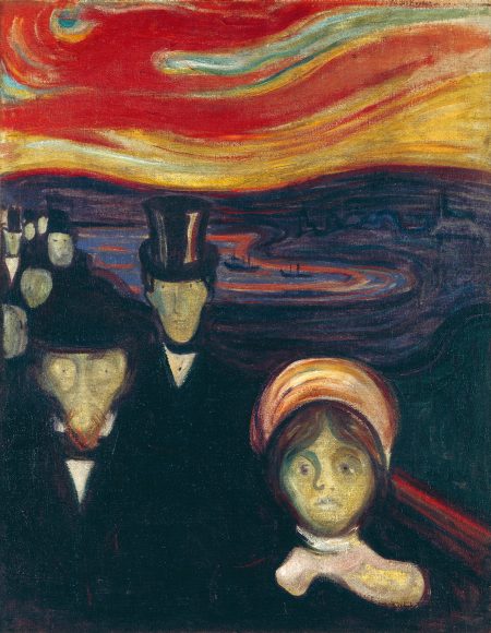 اضطراب، ۱۸۹۴، ادوارد مونک و ۲۷ اثر او، edvard munch, fear